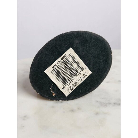 World Bazaars Metal Santa Claus Brass Candle Holder Figure Christmas  India Vntg - Picture 4 of 4